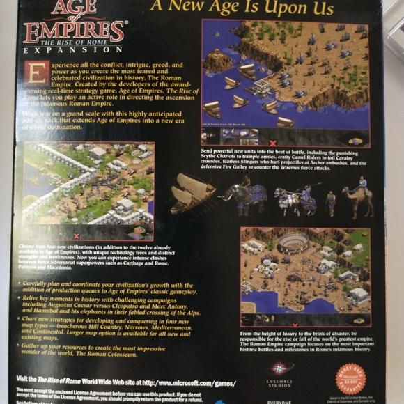 Age of Empires + Rise Of Rome Expansion Big Box PC - Picture 3 of 11